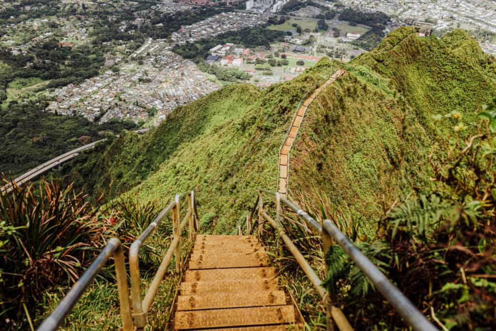 Trendy tourist spot: stairway to heaven