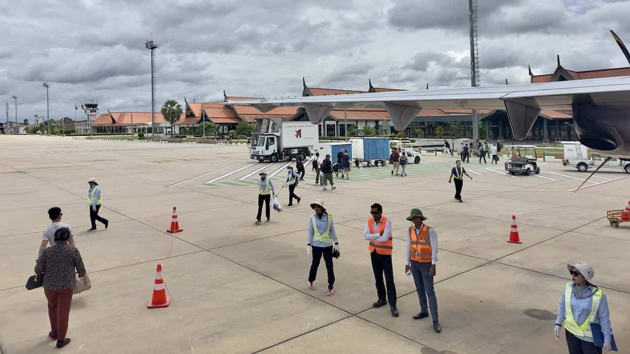 Siem Reap Airport arrival