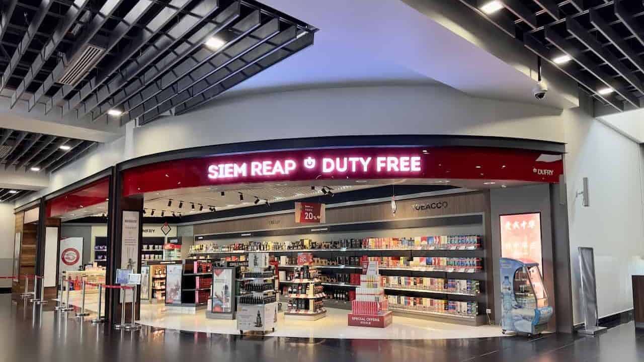 Siem Reap Airport Duty Free Store