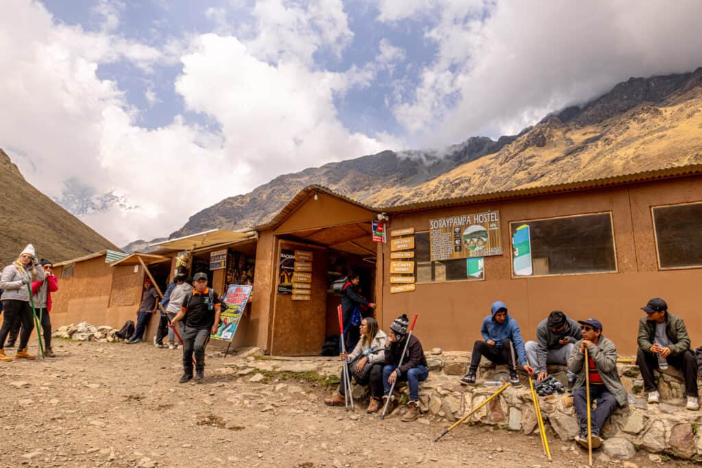 Store and hostel at Humantay Lake