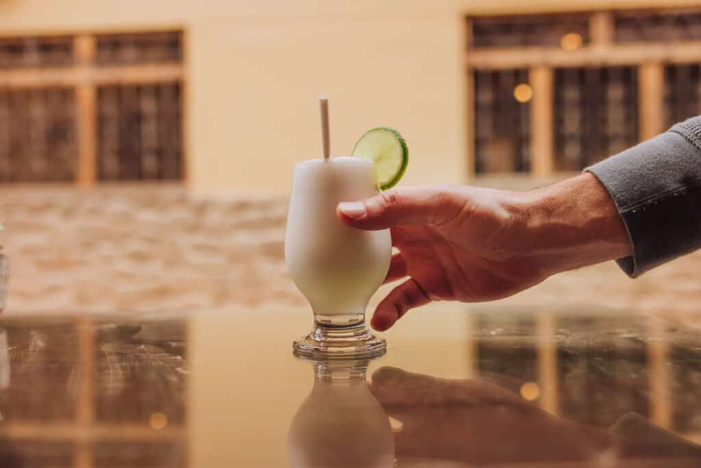 Pisco Sour in Ollantaytambo