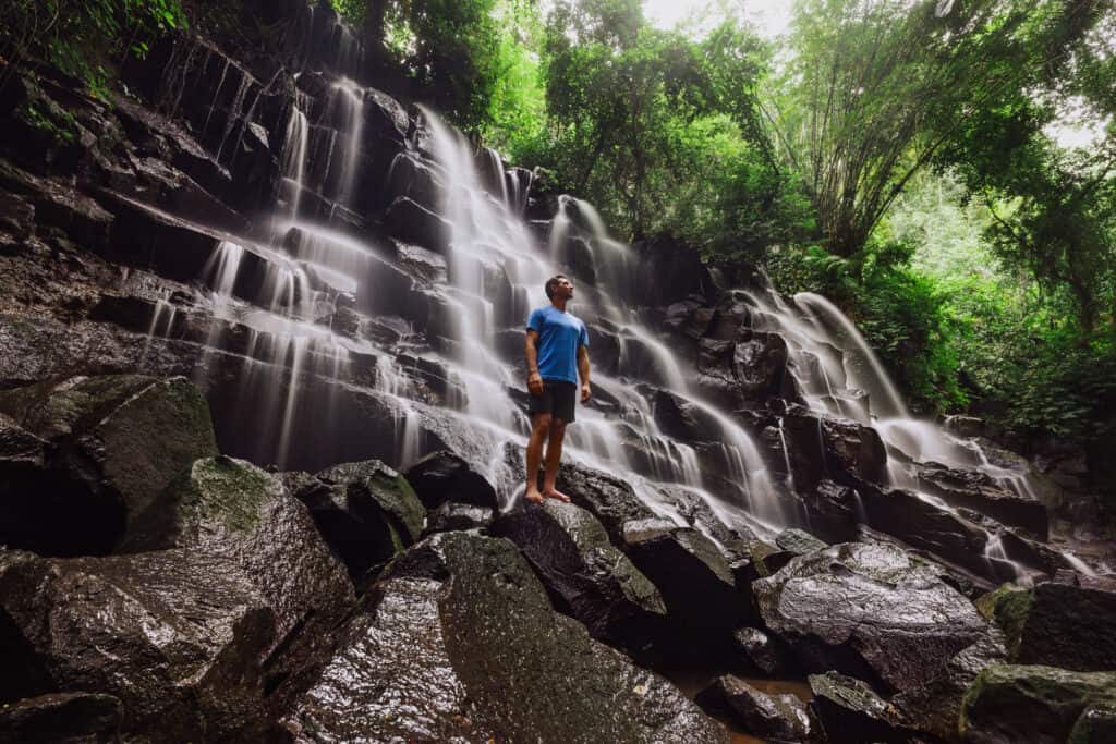 Jared Dillingham at Kanto Lampo Waterfall on Bali