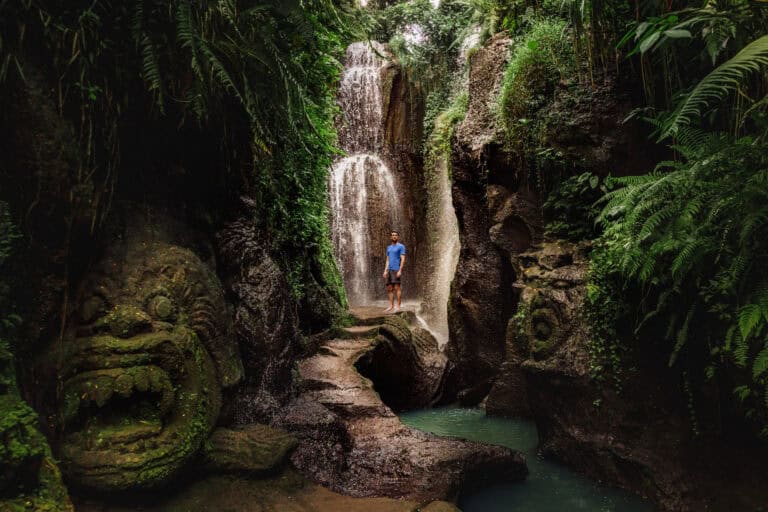 Jared Dillingham at Taman Beji Griya Waterfall