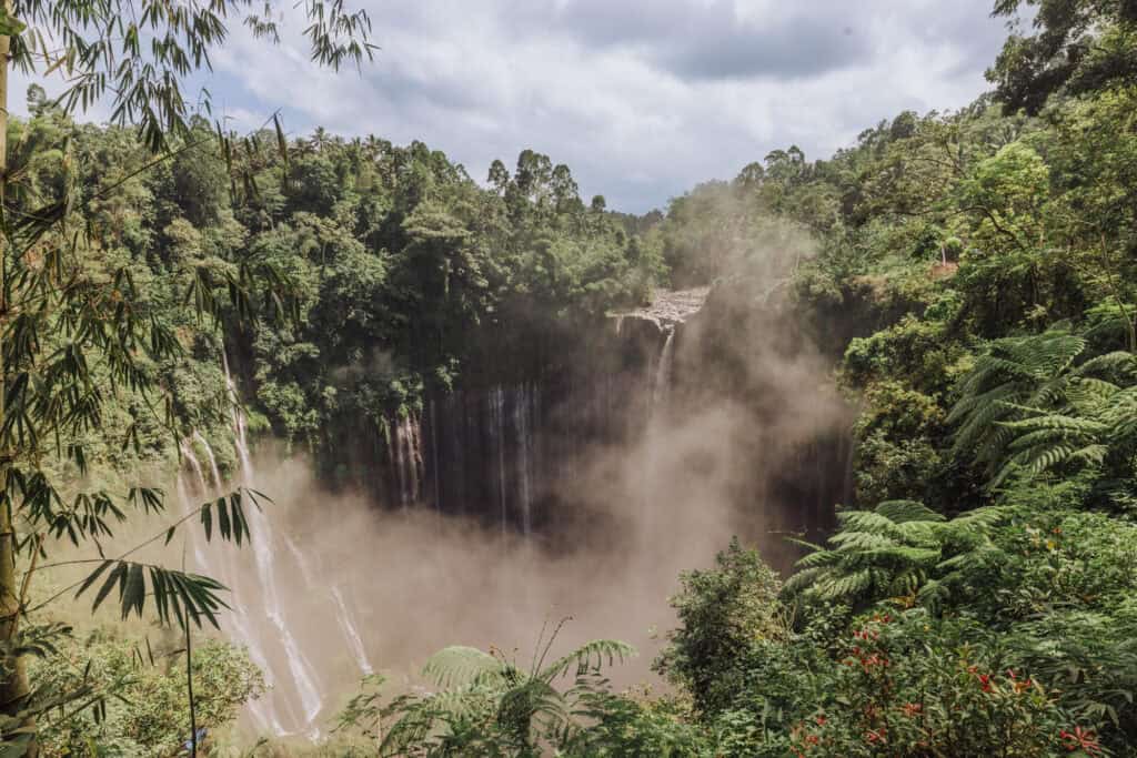 View from the Tumpak Sewu Panorama overlook