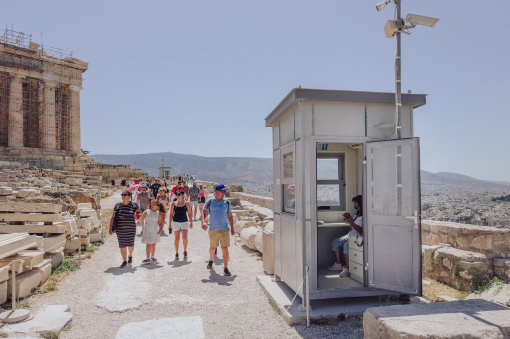 Visiting the Acropolis in July