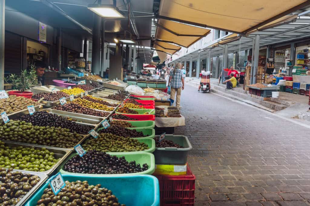 Olive market in Athens