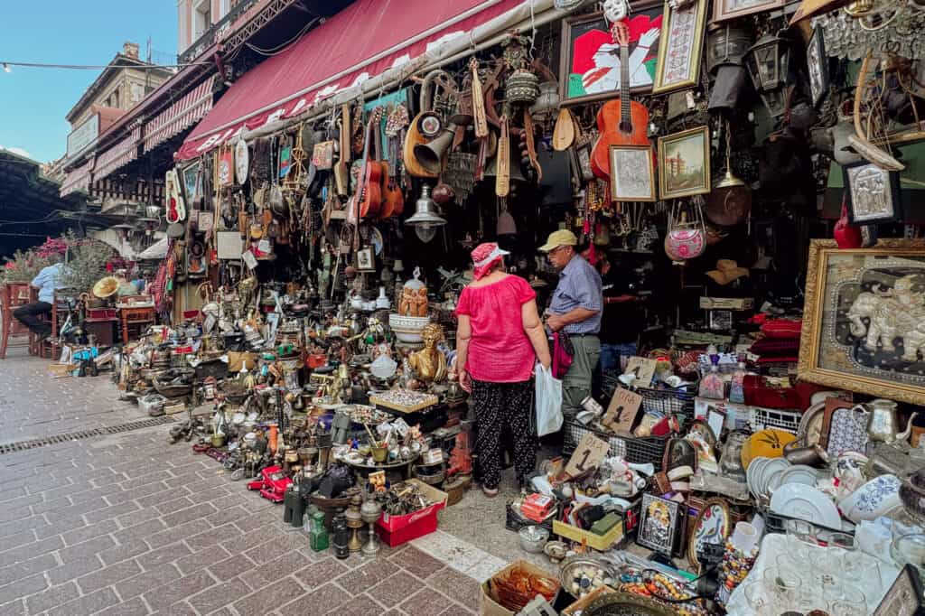 Flea market in Athens