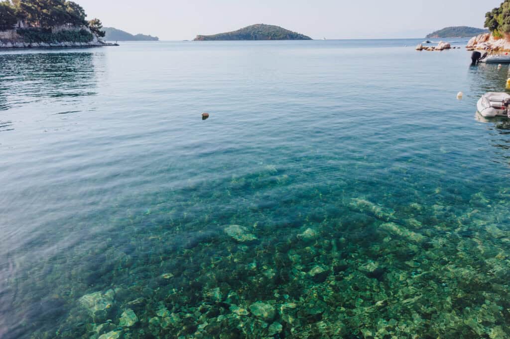 Skiathos beach in June