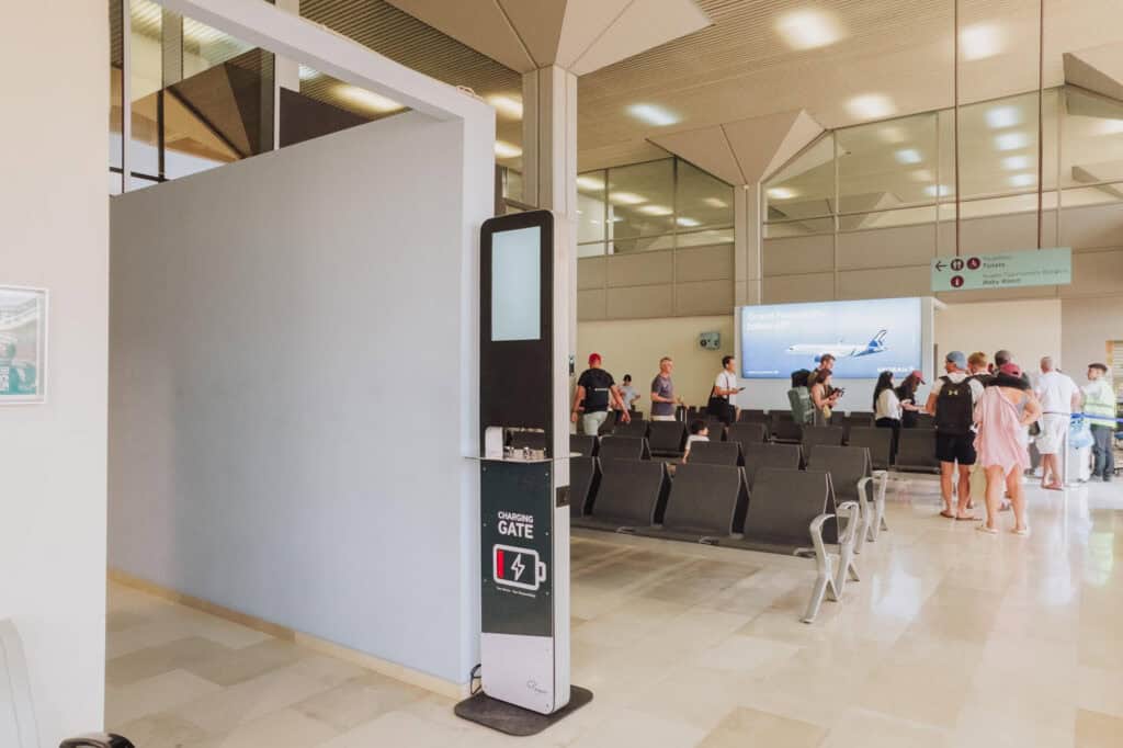 Skiathos Airport has clean bathrooms