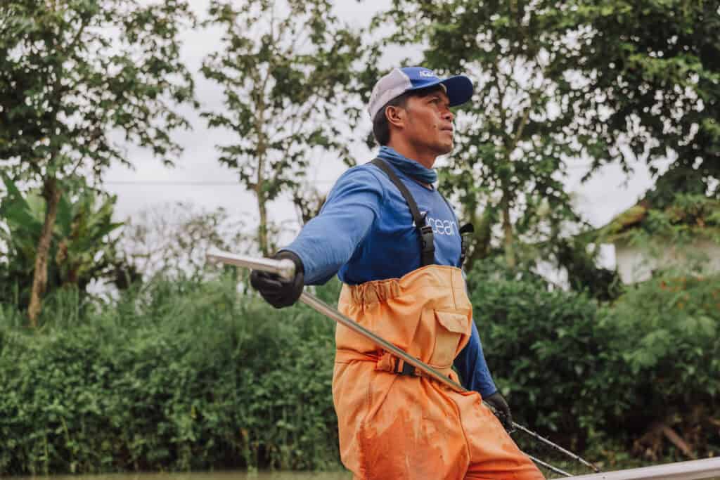 A 4ocean river cleanup on Bali