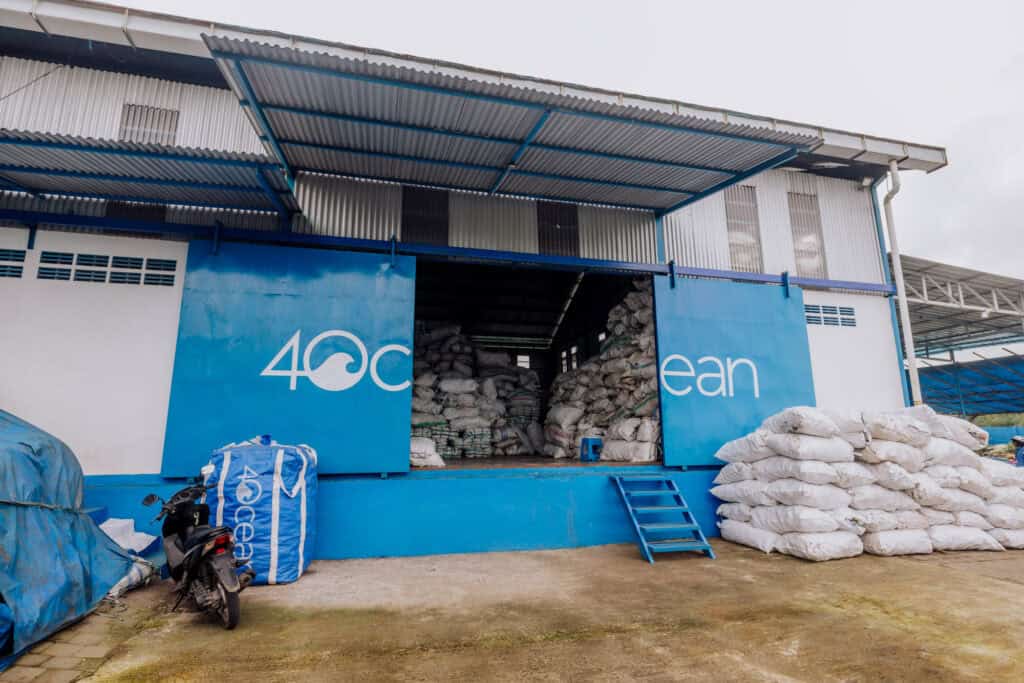 A 4ocean sorting center on Bali