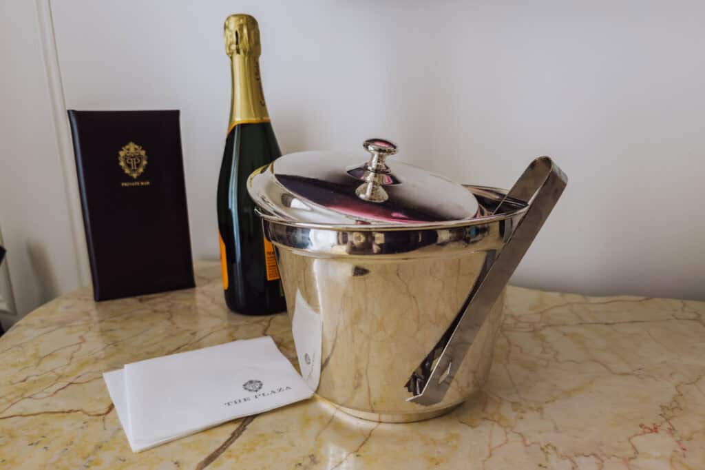 Ice bucket and champagne