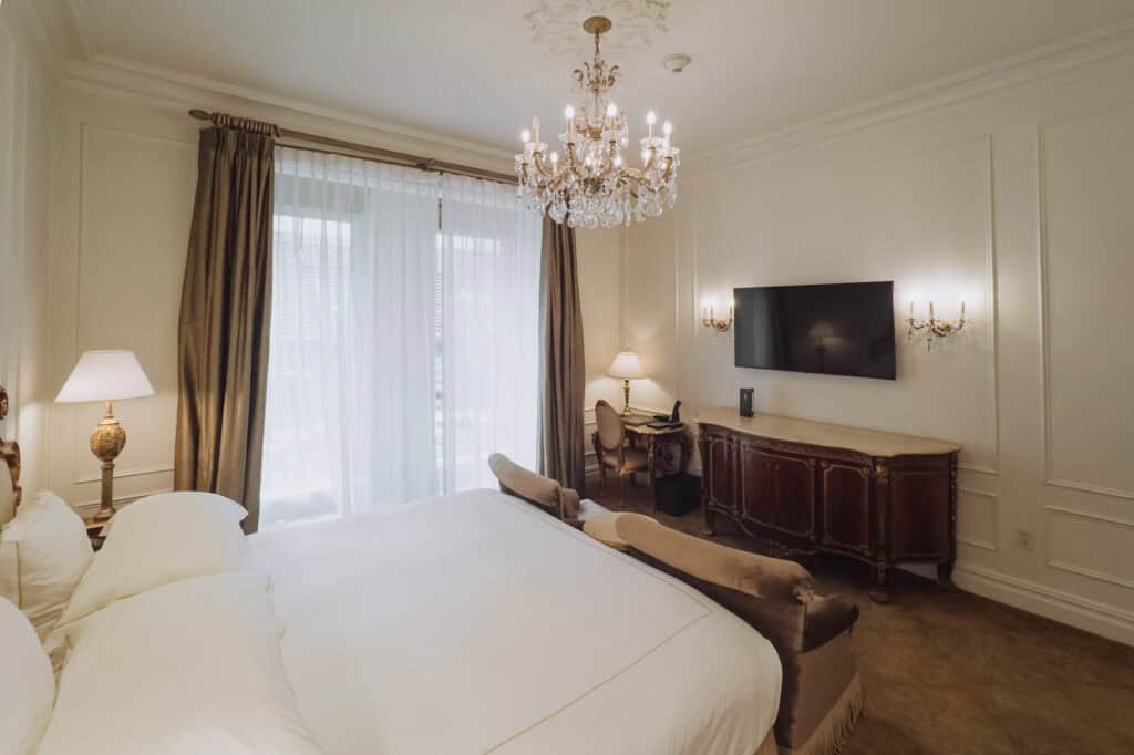 A Terrace Room at The Plaza Hotel in NYC