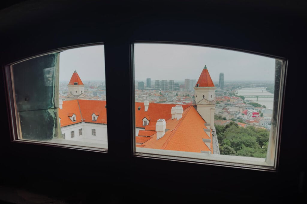 The view from the tower at Bratislava Castle