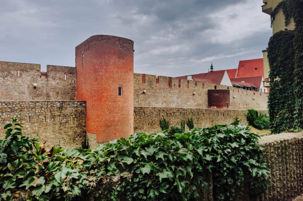 The walls around Old Town Bratislava, Slovakia