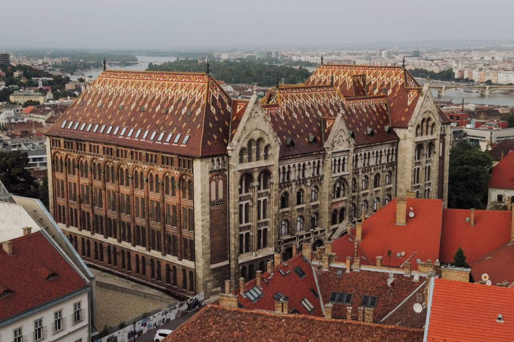 The National Archives Building in Budapest, Hungary