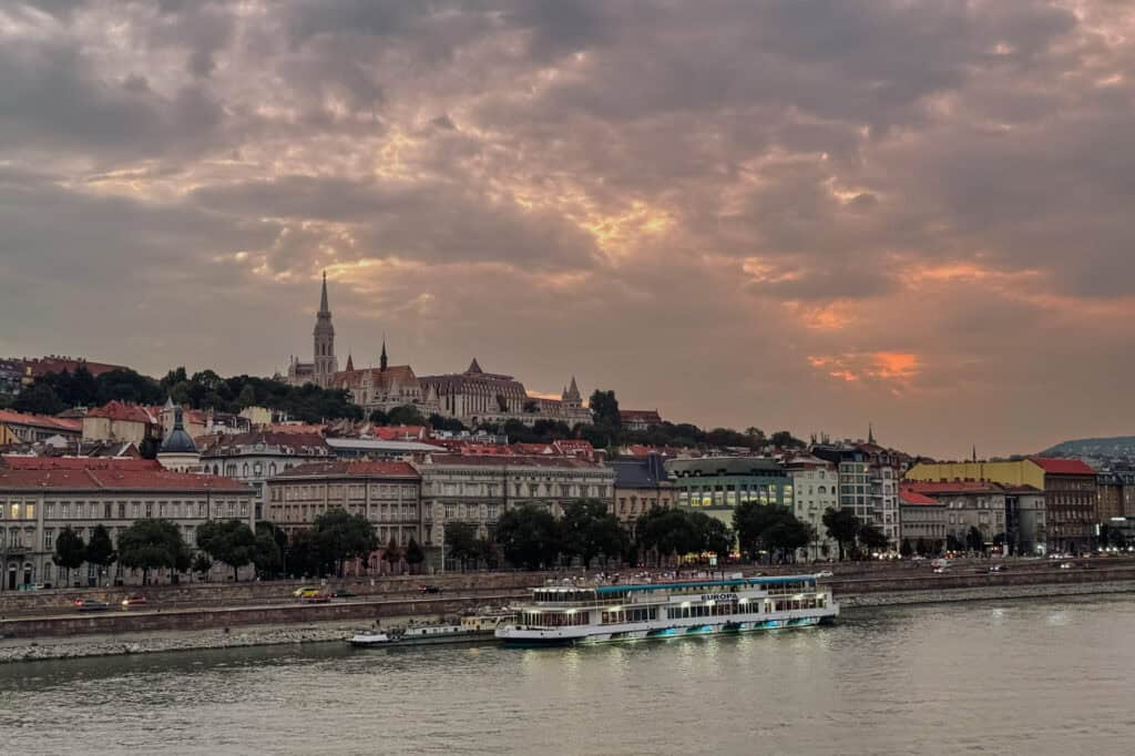 Budapest at sunset