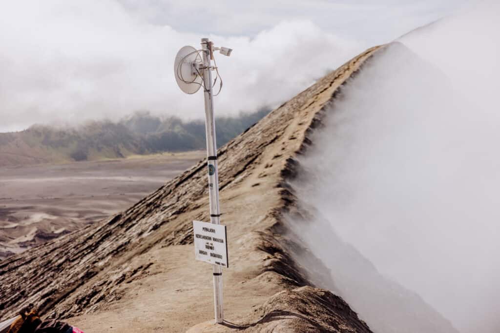 Seismograph at Mount Bromo