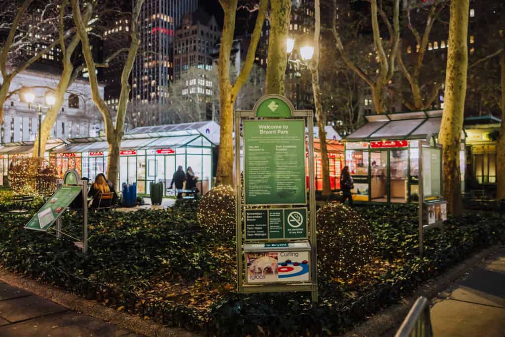 Bryant Park Winter Village