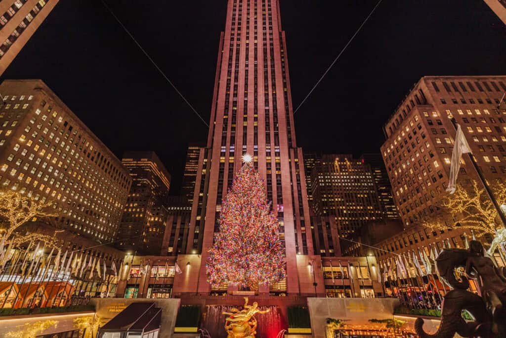 Rockefeller Plaza at Christmas