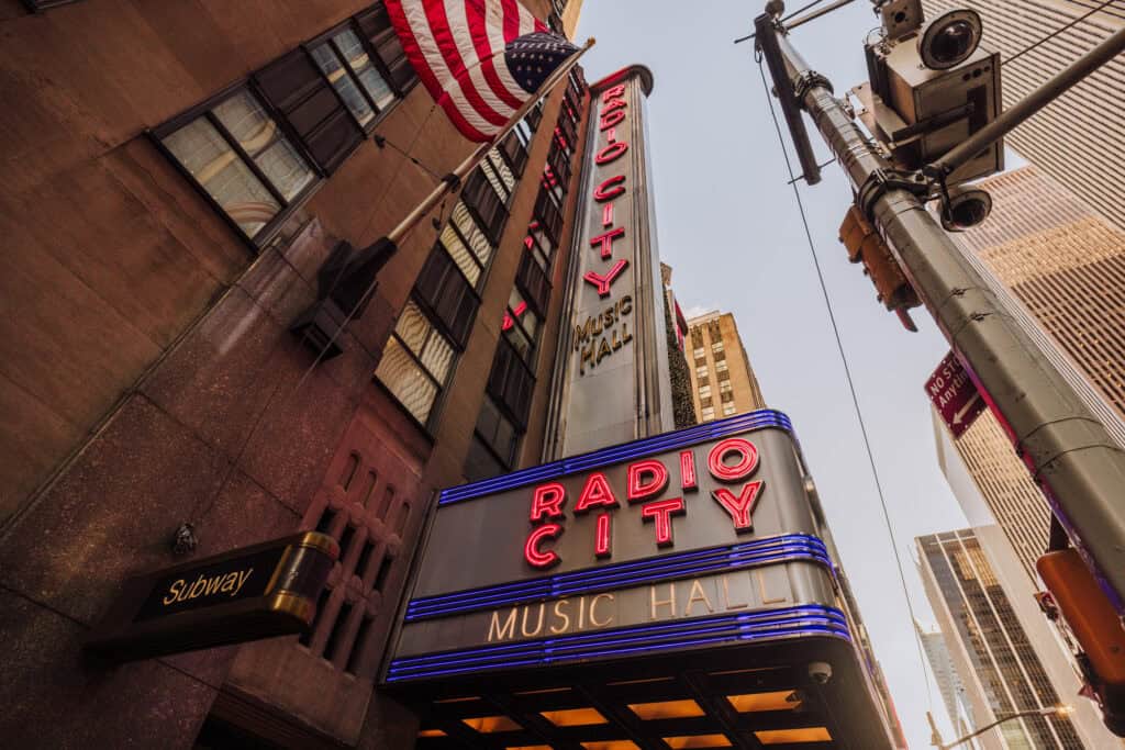 Radio City Music Hall in December