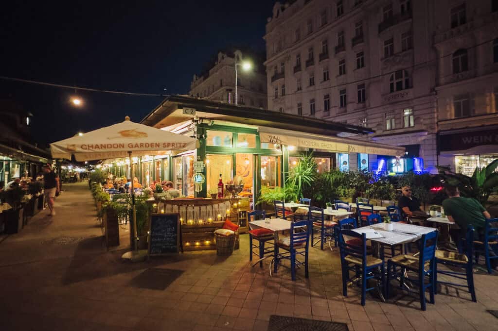 Naschmarkt  at night