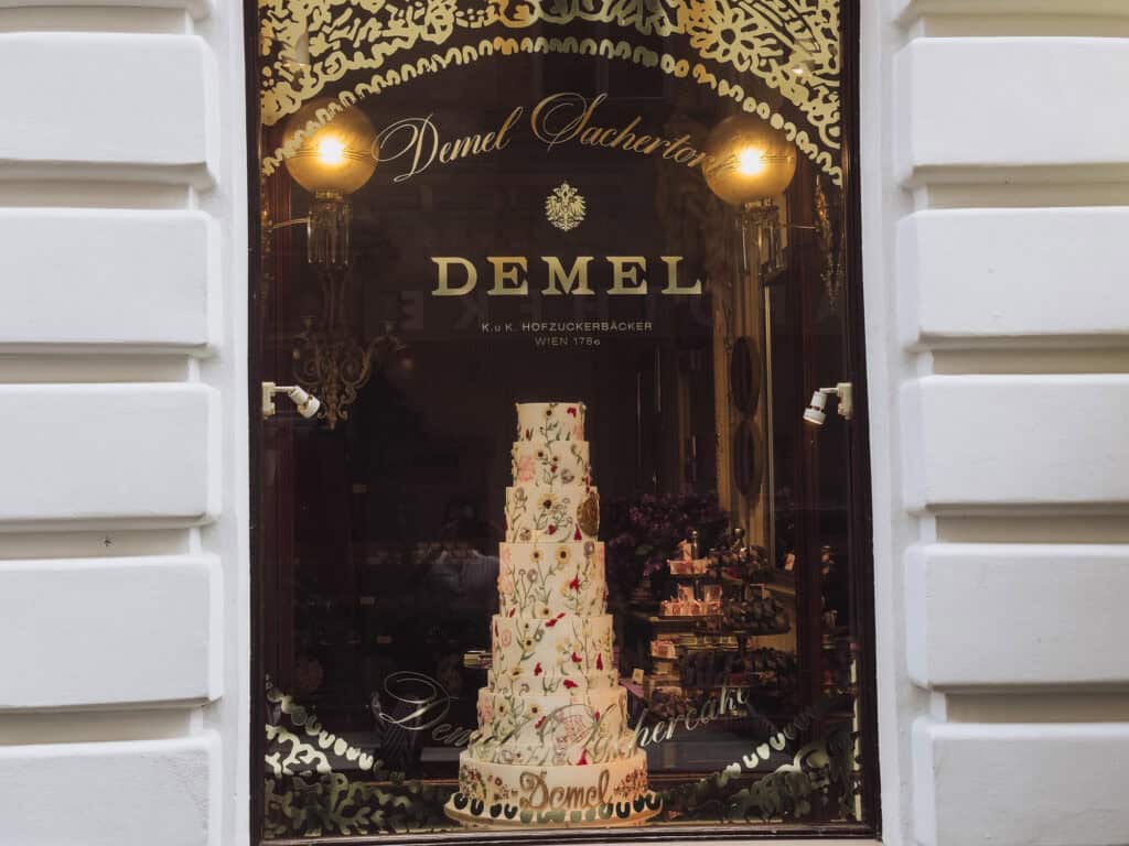 Cake at Cafe Demel in Vienna