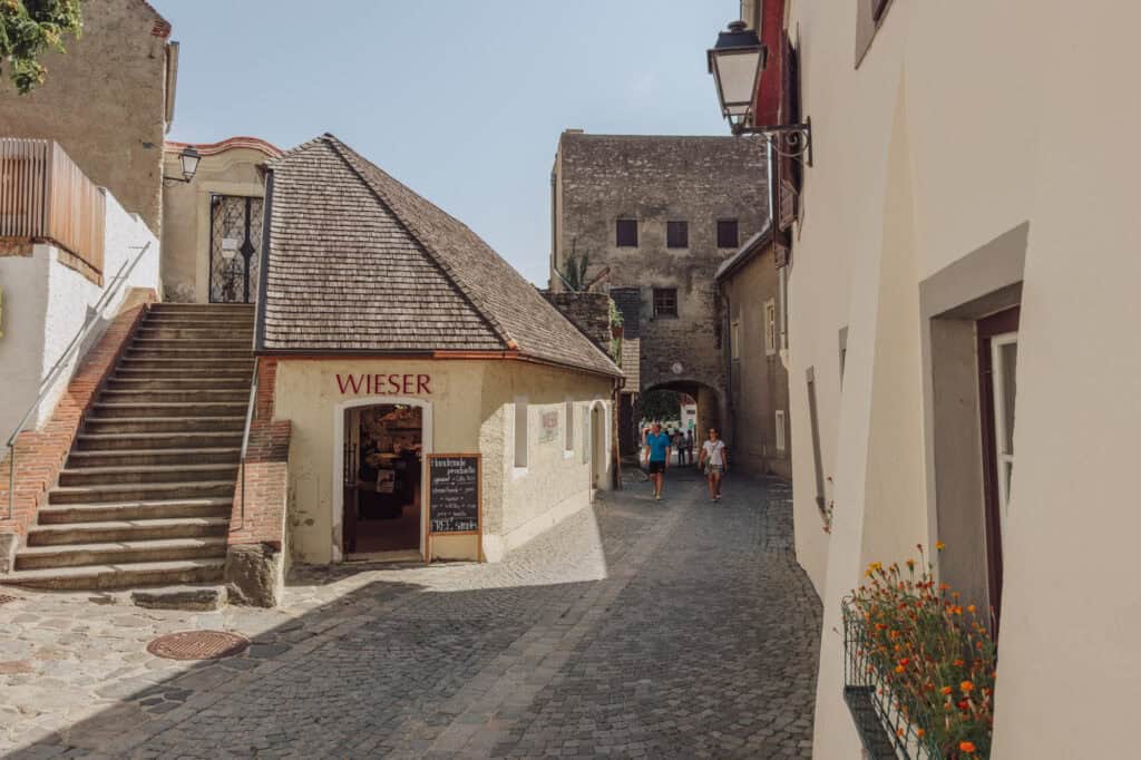 Durnstein, Austria, in the Wachau Valley west of Vienna.